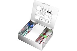 WOWIVID 24v 60w Dimmable LED Driver,120V AC to 24V DC led transformer Compatible with Lutron & Leviton Switch–No Flicker&Dimming, UL Listed,Class 2 LED Power Supply for LED Strip Lights & Low Voltage Projects