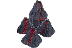 NUOBESTY 10pcs Simulation Volcano Toy Kit Eruption Model for Kids 4-6 Playtime, Fake Volcano Eruption Model for Fairy Gardens