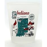 Indiana US States Series Collection Shot Glass