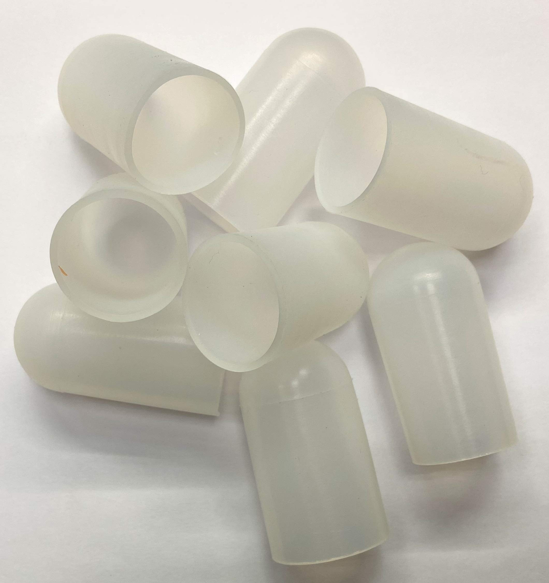 dexierp Protection Force Round Cap For 15/64" 6mm OD (Pack of 50) Pipe Post Tube End Cover M6 Screw Thread Protectors Elastic Silicone Rubber