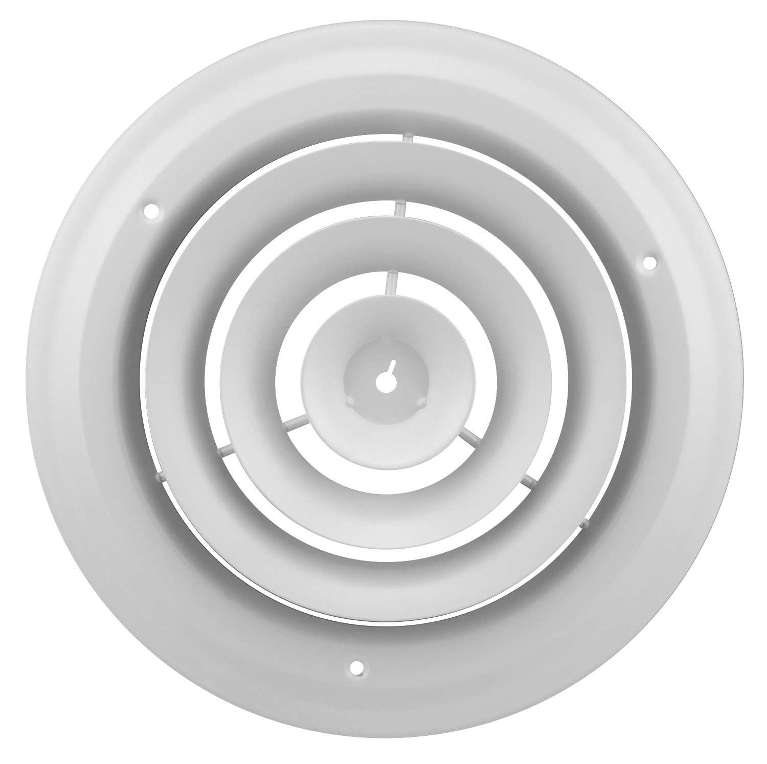 Accord ABCDWH0 12 Round Ceiling Diffuser, 12 Inch, White