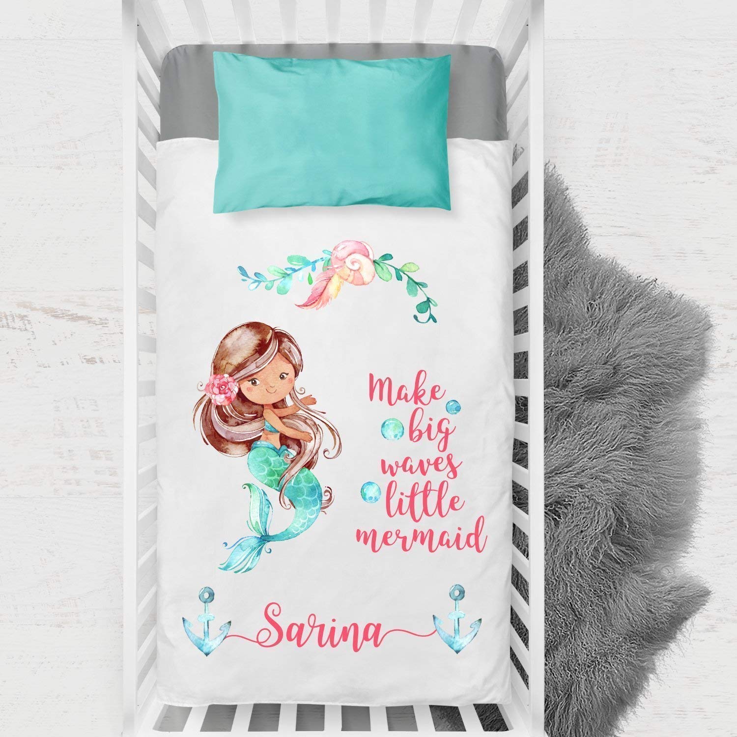 Mermaid Baby Blanket Baby Handmade Products Baby