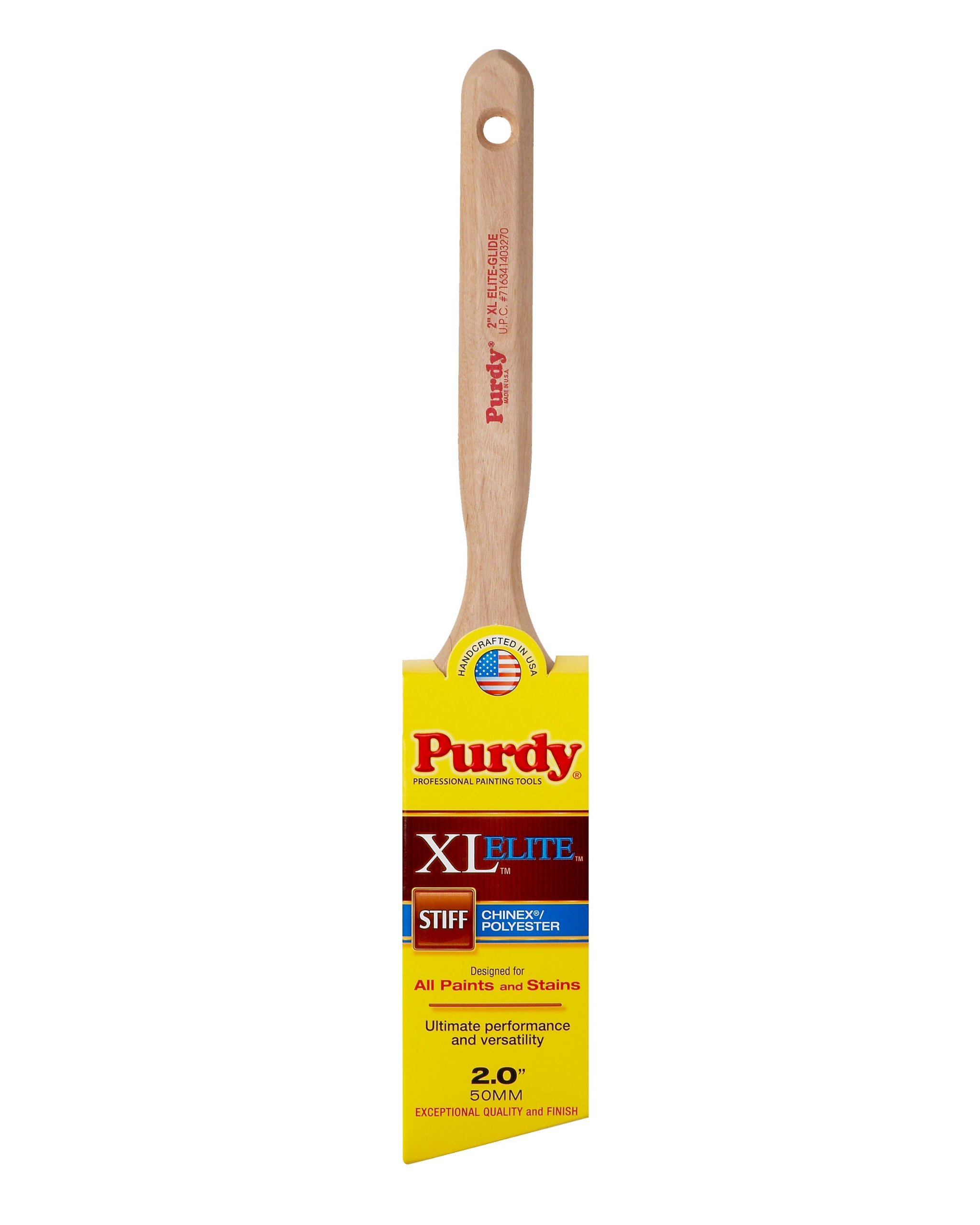 Purdy 144152520 XL Elite Glide Chinex/Polyester Brush Angle Sash, Wood, 2 inch — image 1