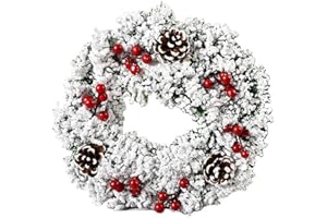 LUCAIDIAN Christmas Wreath Decoration for Mall and Hotel, 30CM Christmas Garland Pendant - Versatile Soft Furnishings with Unique Style and High Cost Performance - Ideal for Christmas Decorations (A)