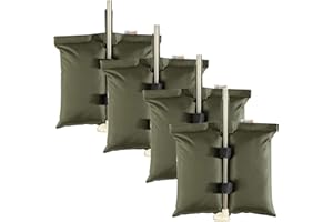 ESINGMILL Canopy Weight Bags for Pop up Tent, 4pcs/Pack Leg Weights Sand Bags for Instant Outdoor Sun Shelter Canopy Legs, Heavy Duty Stability Sandbag Weighted Feet Bag