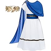 Greek Toga Costume for Kids Ancient Greece Mythos Philosopher Rome Nobility Cosplay