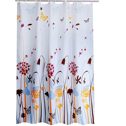 HuaForCity Duschvorhang 180X240cm, aus 100% Weichem Polyestergewebe Material.MildewProof Waterproof Duschvorhang Liner, Dicke