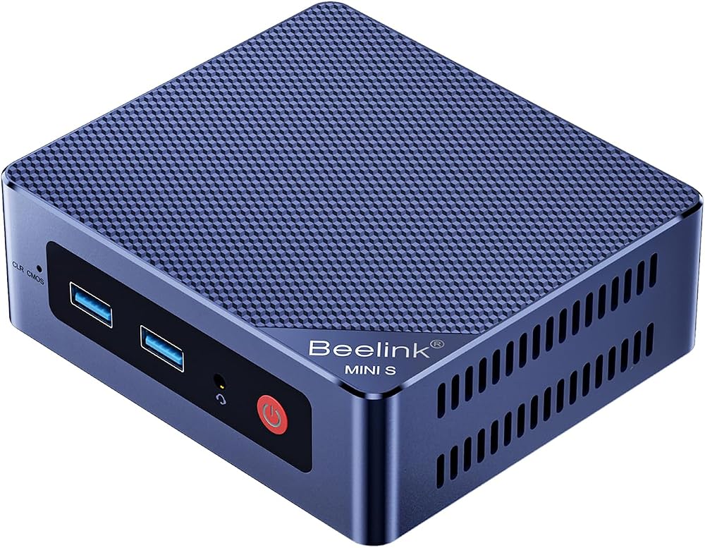Beelink MINI S12 Mini PC 12th Gen N95 12GB RAM 256GB SSD 4K Dual HDMI