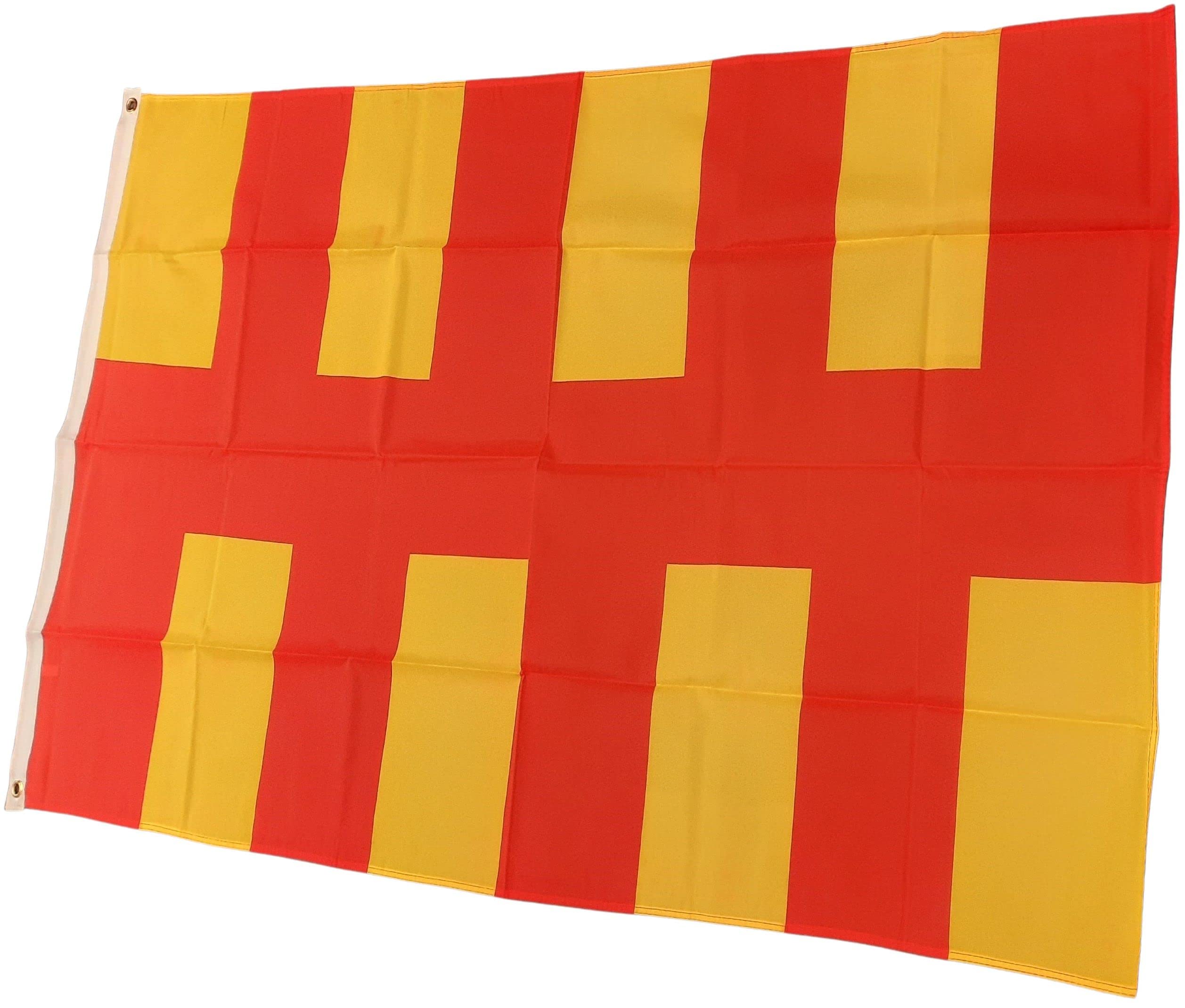 NWFlags Northumberland Flag 3ft x 2ft 75d Premium Polyester Suitable For Flagpoles | Strong Polyester 3x2 foot material flag with Eyelets