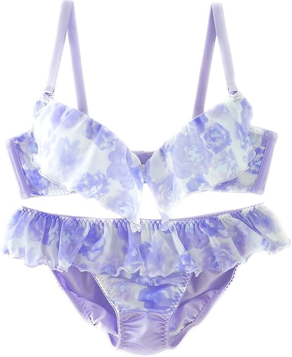Amazon ブラジャーショーツセット Rose Ruffle ラベンダー F75 ローズラッフル フランデランジェリー Fran De Lingerie レディース 秋冬 下着セット おしゃれでかわいい 人気 セクシー 上下 2点セット 肌着 Bra 女性用下着 パッド入り セット 通販