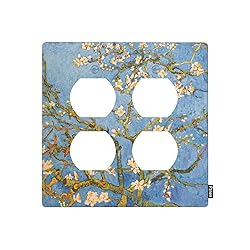 Pznen Almond Tree Outlet Covers Van Gogh Painting