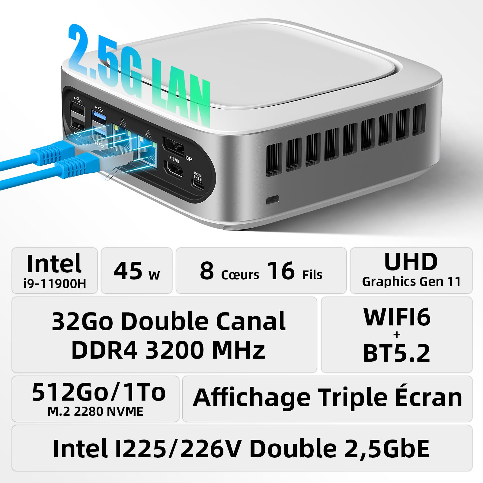 AWOW Mini PC MGI9 негизги функцияларынын кыскача баяндамасы