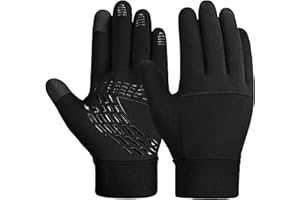YukiniYa Kids Gloves Winter Waterproof Coating Warm Thick Fleece Touchscreen Anti-Slip for Boys Girls 3-15 Years Cycling School