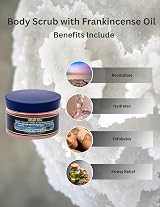 J. Malki Dead Sea Salt Body Scrub Frankincense Oil 300ml Chemical-Free view 3