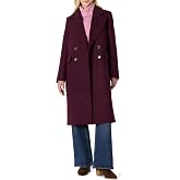 Amazon Essentials Women's Relaxed-Fit Double-Breasted Wool-Blend Longline Coat