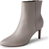 Amazon Essentials Women's Stiletto Heel Dress Ankle Boots with Side Zip