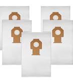 5-Pack Fleece Bags For DeWalt DWV010 DWV012 DWV015 8 & 10 Gal Dust Extractors – White