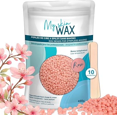 My Skin WAX Stripless Wax Beads 400g Hypoallergenic Rose Face Bikini