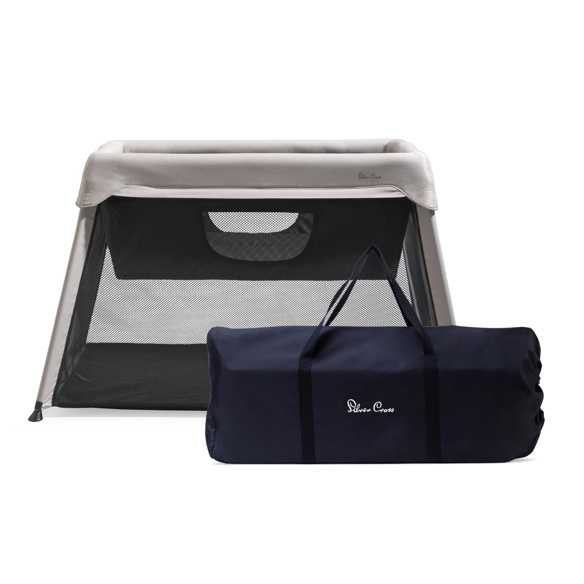 Silver Cross Slumber 3-in-1 Travel Cot a...