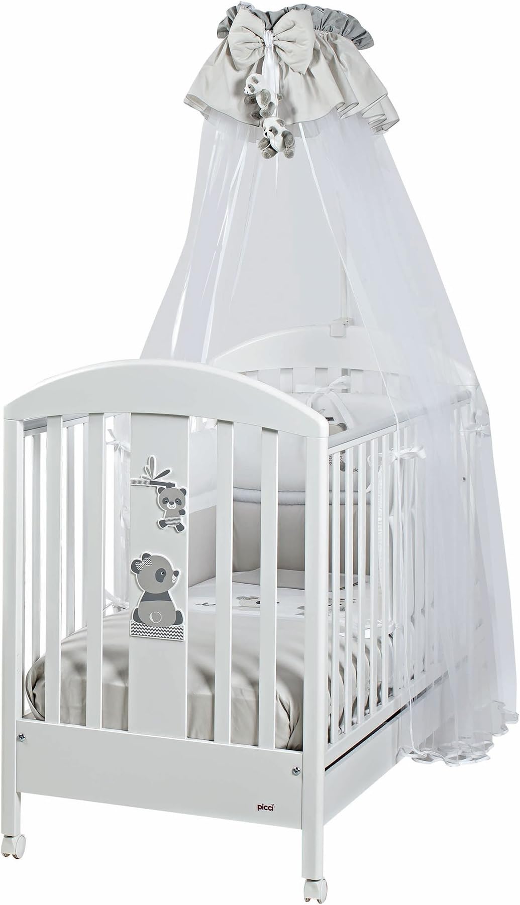 Picci Tulle Mosquito Net with Universal Staff Grey Bo-Bo