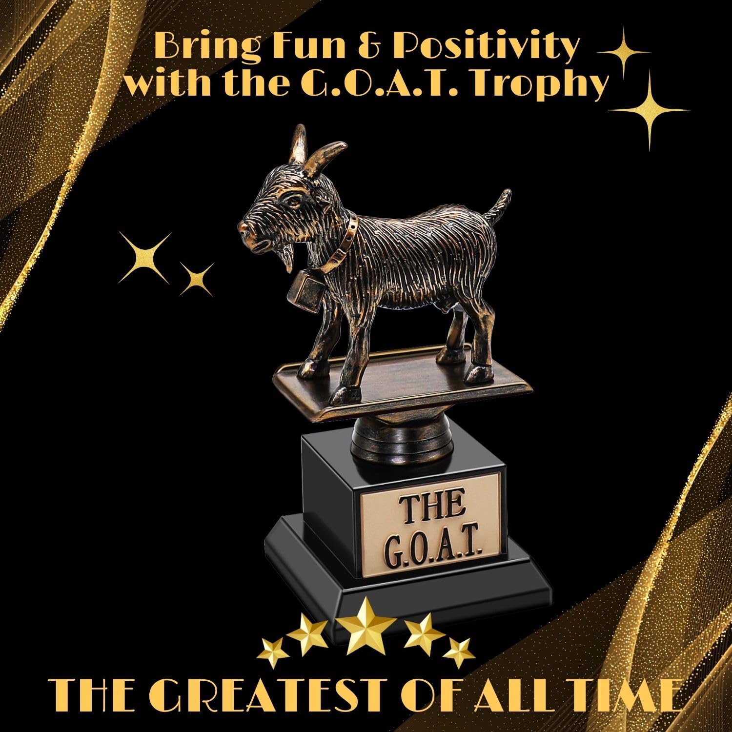 GOAT Trophy | GOAT Award | Greatest Of All Time Trophy | Available In - View #10