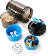 EatProtein 500ml Shaker Bottle with 2 Storage Compartments and Leakproof Lid view 8