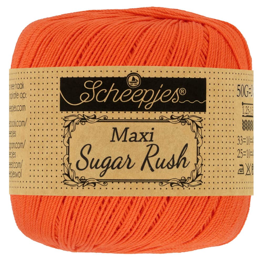 Scheepjes - Scheepjes Maxi Sugar Rush 189 Royal Orange Yarn - 1x50g โ image 1