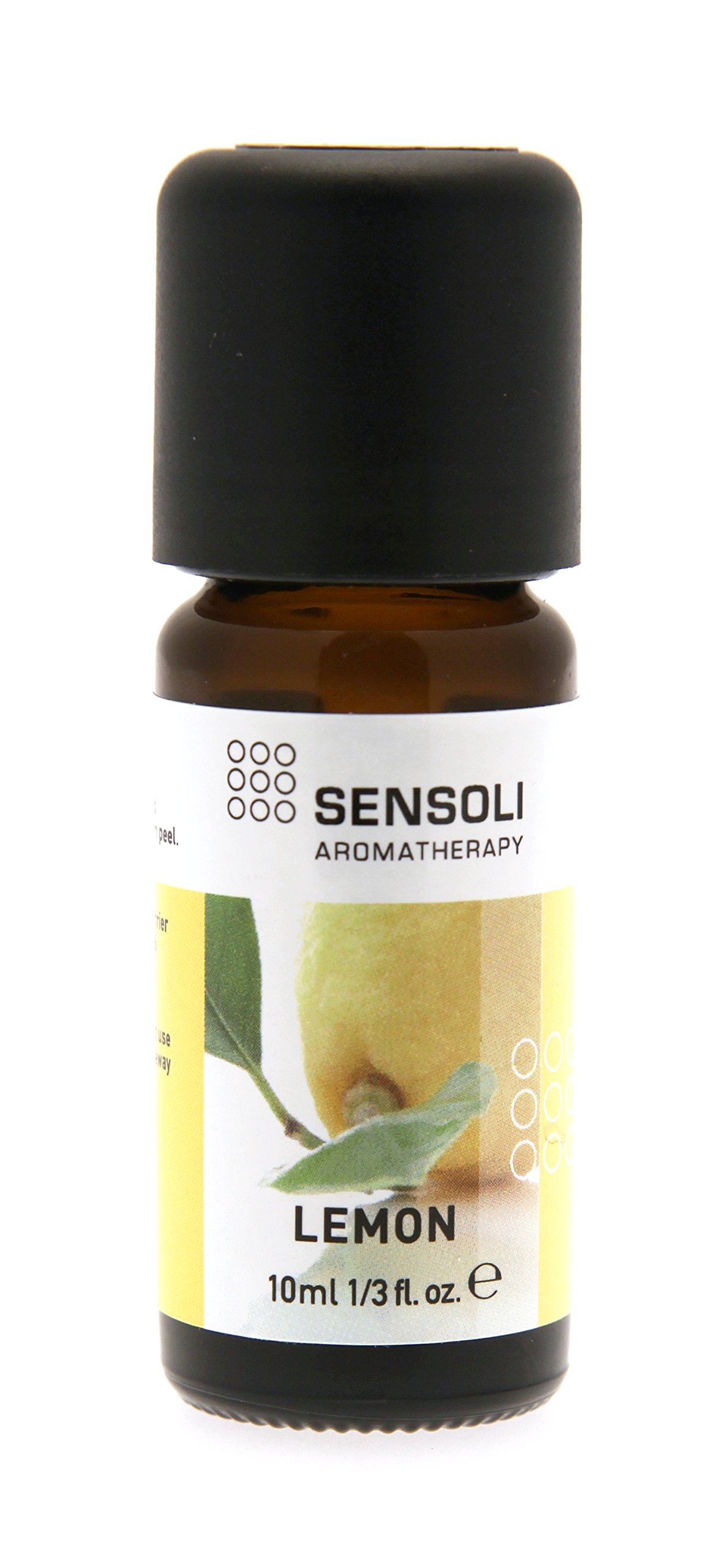SENSOLI Lemon Essential Oil 10ml – 100% Pure Citrus Limon, Amber Glass Dropper Bottle – Aromatherapy Essential Oil for Diffusers, Massage & DIY Blend — image 1