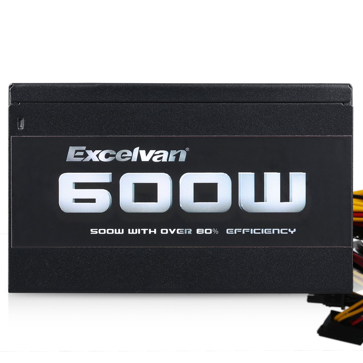 Excelvan ATX Computer Power Supply Desktop PC for Intel AMD PC SATA US (600W)