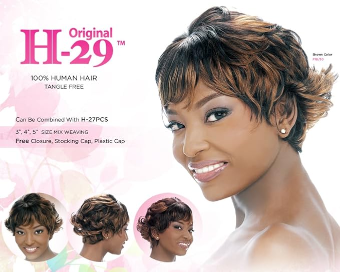 Amazon Com Harlem 125 Human Hair 29 Pcs Weaving Hair 1b Off