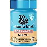 Best Nest Wellness Mama Bird - Postnatal Multi+ (30 Servings) Postnatal Vitamins for Women - Breastfeeding & Postpartum Essentials - Brain Health for Mom & Baby - Methylfolate - Vegan & Gluten Free