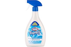Clorox Fraganzia Refresher Spray, Morning Sky Scent - Multi-Use Fabric & Linen Freshener Spray - Odor Eliminator for Home, Upholstery, Bedding, Curtains, Room, 22 Fl Oz