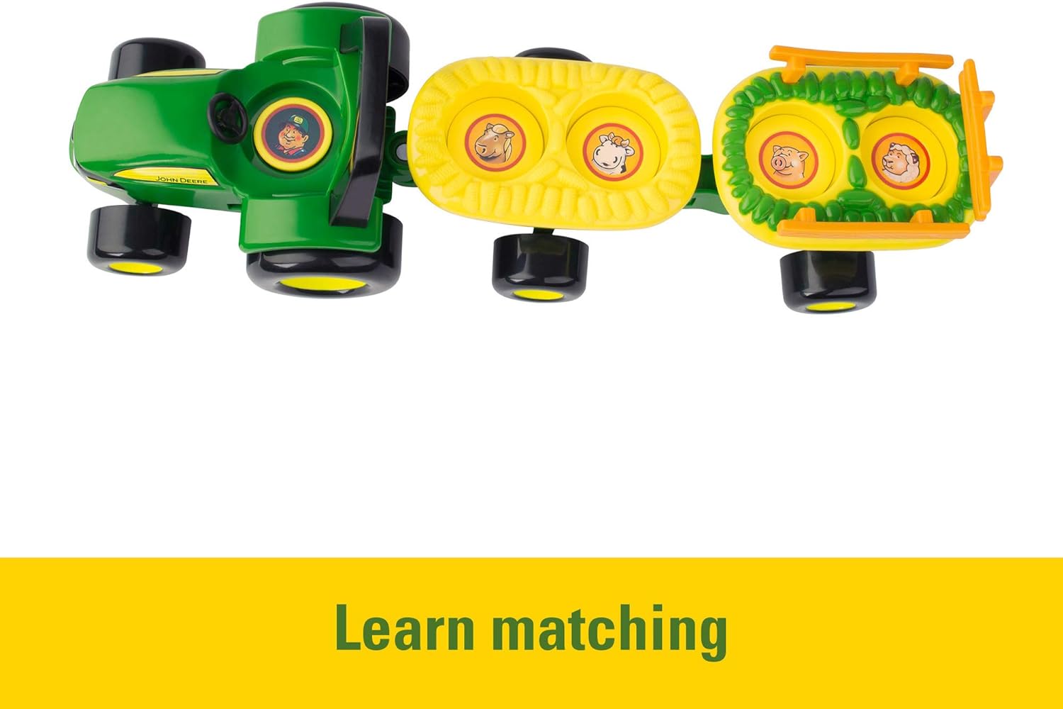 TOMY John Deere Animal Sounds Hayride Preschool Toy: Toys & Games