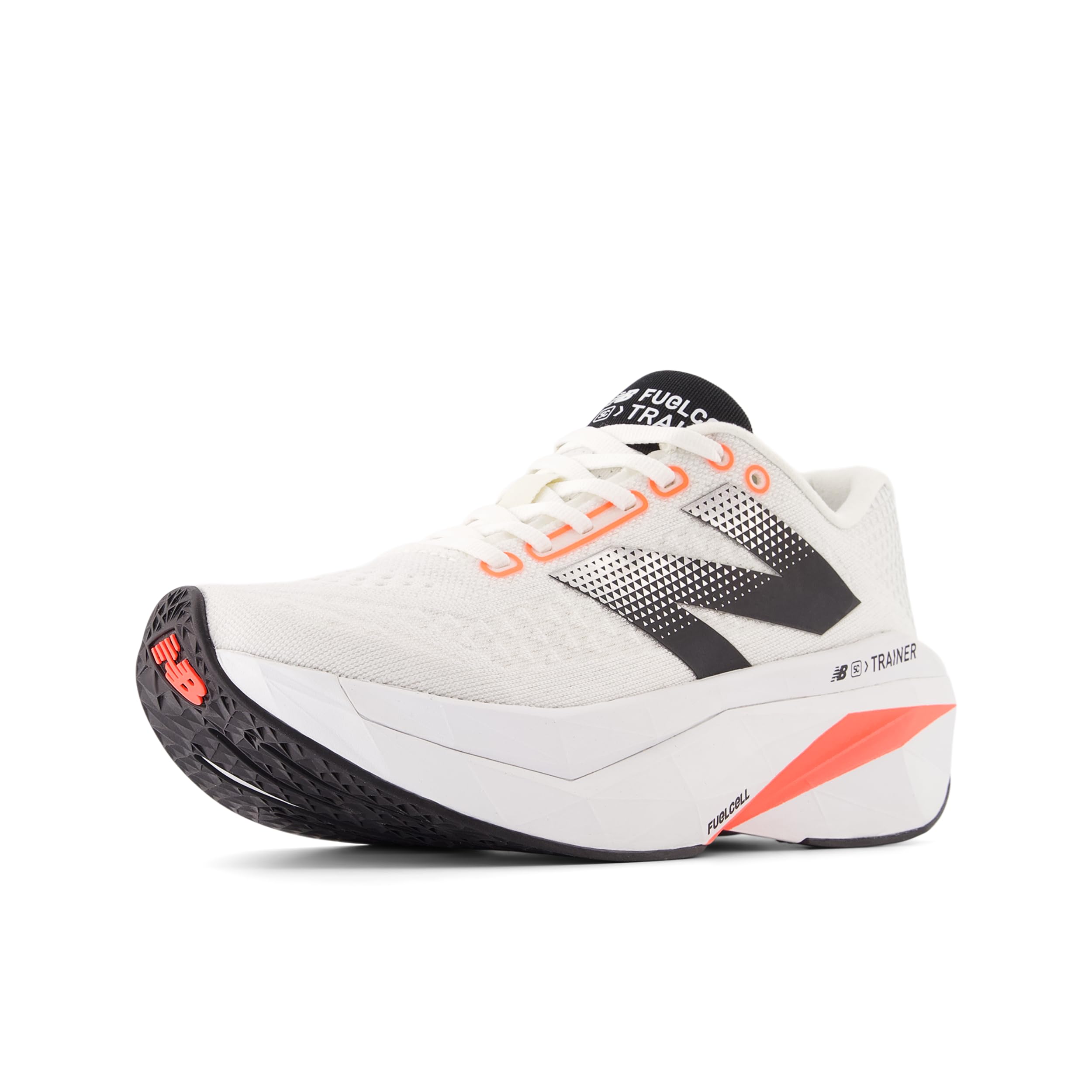 Photo 1 of New Balance Women's FuelCell SuperComp Trainer V3 Running Shoe, Sea Salt/Urgent Red/Black, 8.5 w 