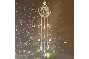 HYBEADS Crystal Suncatcher, Suncatchers for Windows Hanging Indoor Outdoor Prism Rainbow Maker Home Garden Decor for Thanks Giving Valentines's and Mother's Day