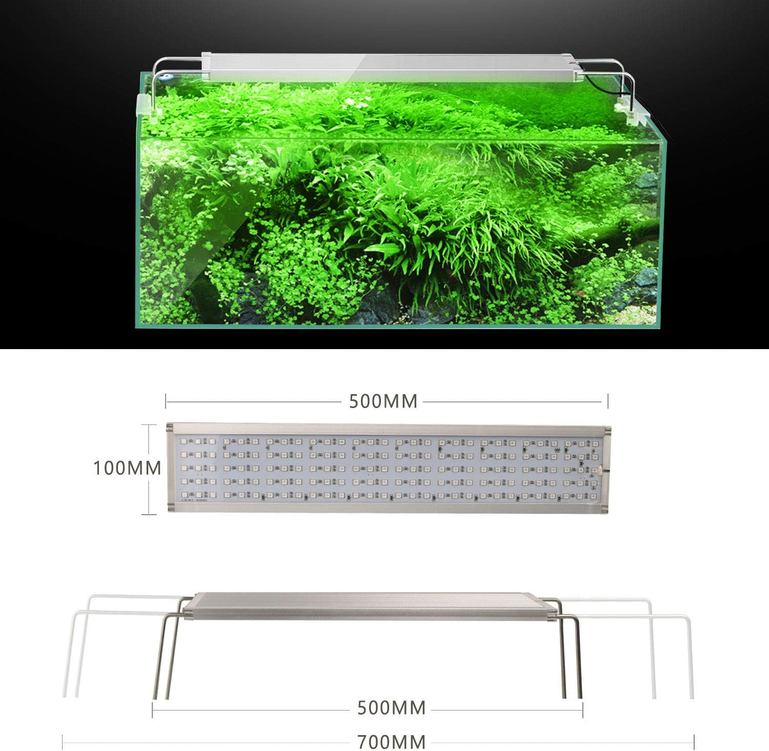 Amazon 水槽 ライト Rgb Led 30cm 1 600万色 水槽照明用 30 50cm対応 タイマー付き 省エネ アプリ制御 調光可能 拡張可能なブラケット付き Zhongji ライト 照明 通販