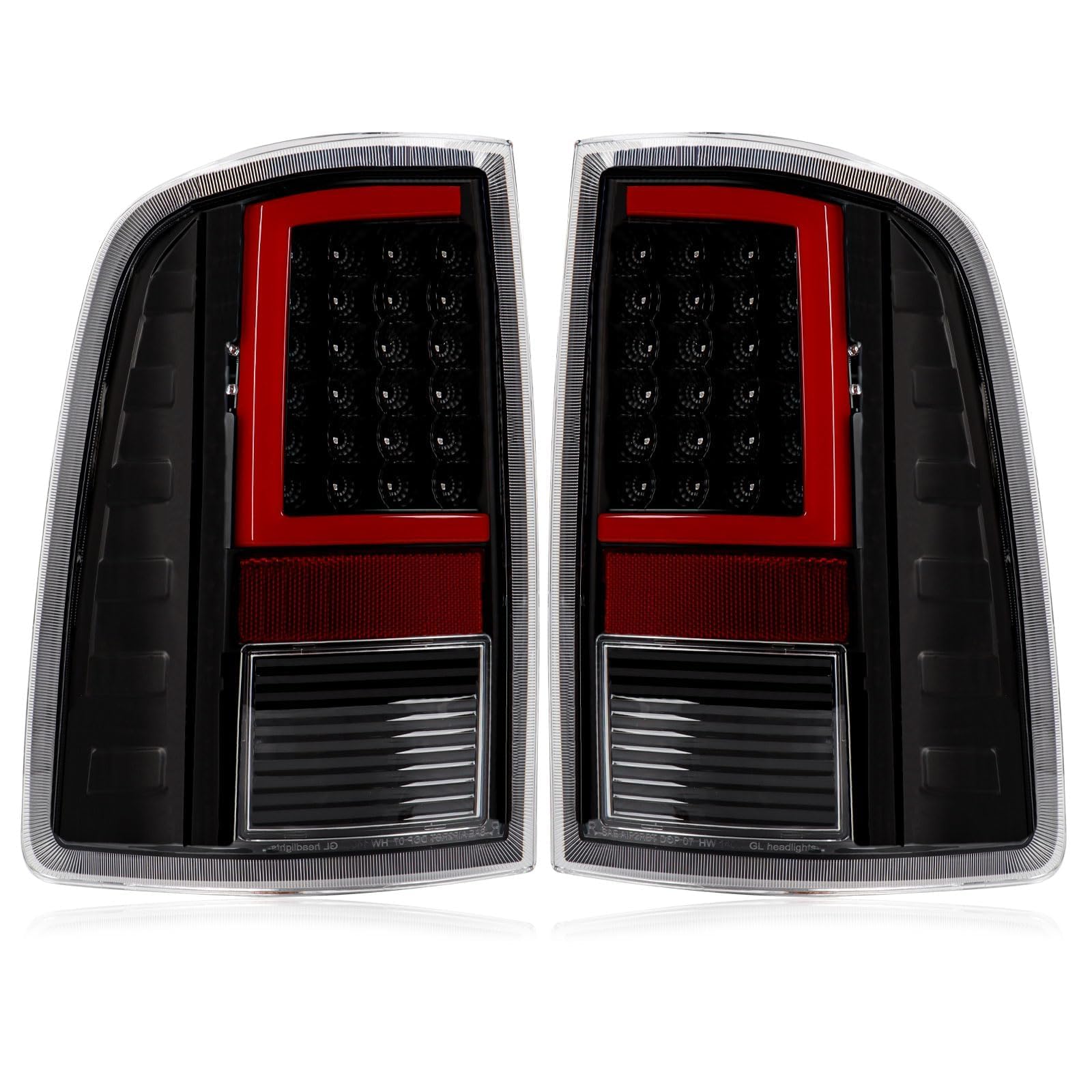 Photo 1 of LOVELYNOV LED Tail Lights Compatible with 2009-2018 Dodge Ram 1500 2500 3500 Clear Lens Brake Rear Lamp Taillights