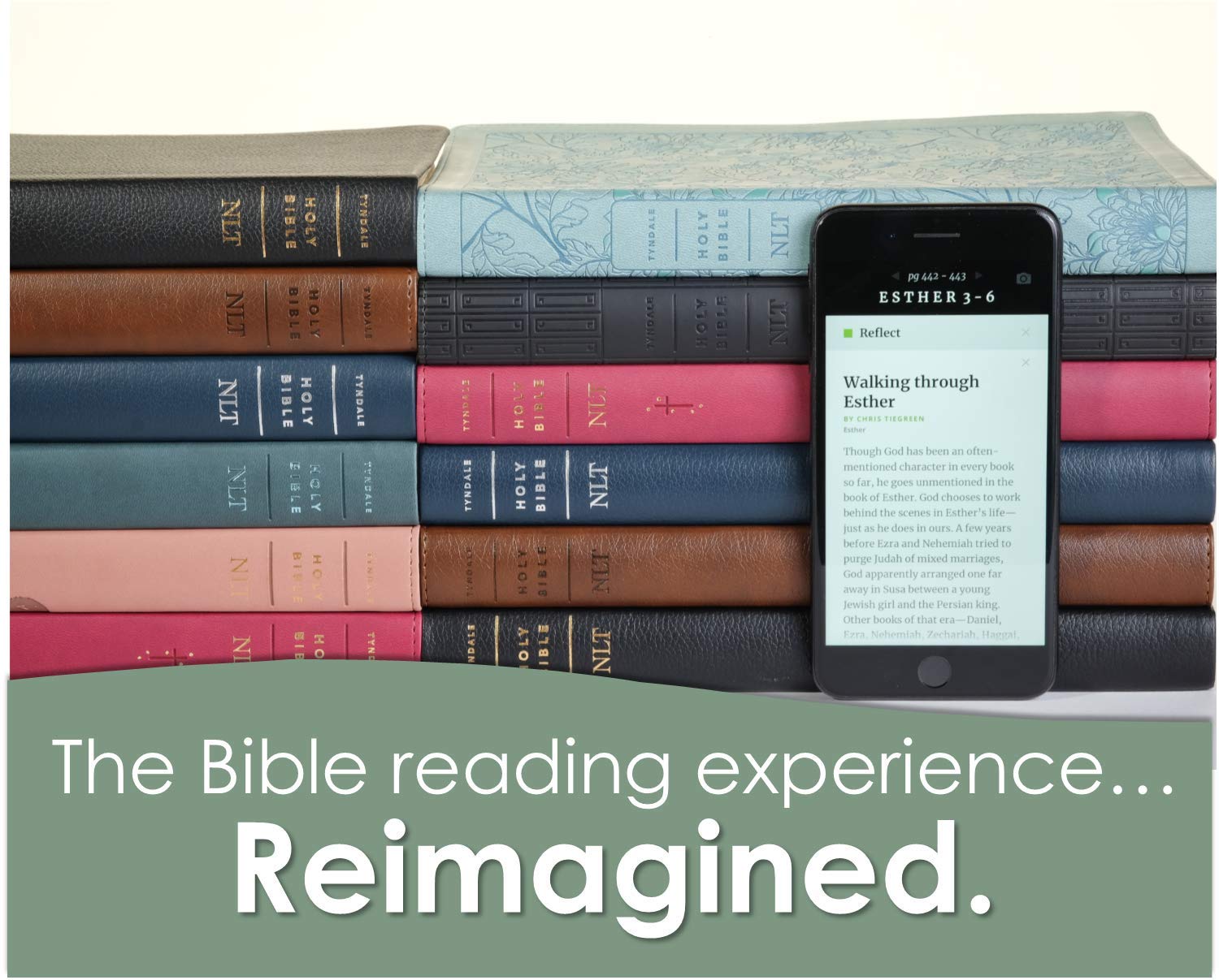 NLT Large Print Thinline Reference Bible, Filament Enabled (LeatherLike, Floral Leaf Teal, Red Letter): Includes Free Access to the Filament Bible App ... Notes, Devotionals, Worship Music, and Video