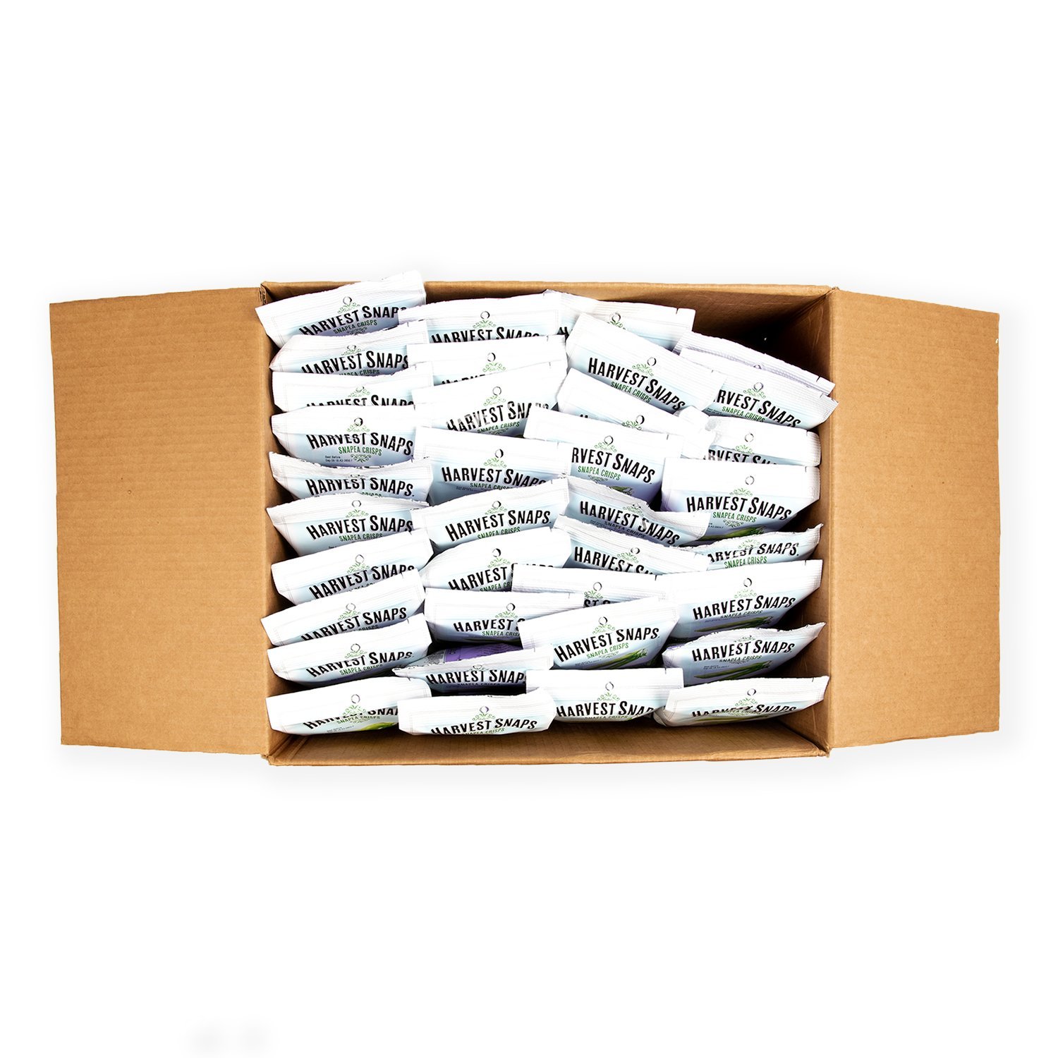 Harvest Snaps Green Pea Snack Crisps, Black Pepper, deliciously baked