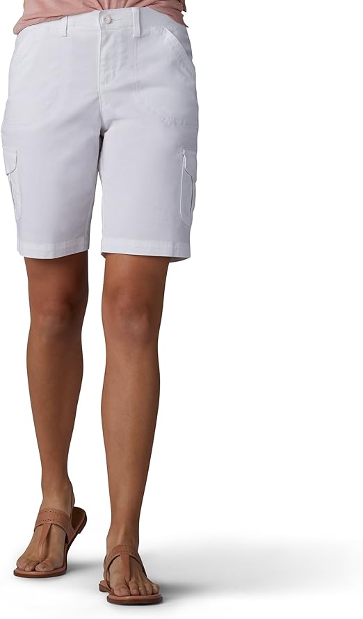 lee women's relaxed fit diani knit waist bermuda short