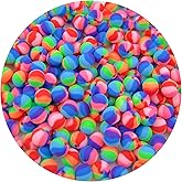 Mulutoo 200Pcs 6MM Round Polymer Clay Beads Spacer Beads Heishi Vinyl Beads for Jewelry Necklace Earring Making(45-Multicolor 1)