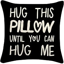 Amazon.com: Sufamb Hug This Pillow Until You Can Hug Me Throw ...