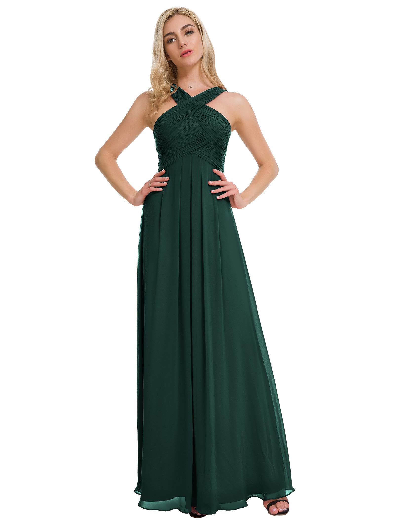 dark emerald green bridesmaid dresses