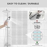 XIYUNTE Large Shower Mat 90x40cm Non Slip Anti Mould Eco Rubber Grey view 7