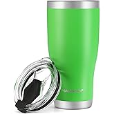 HAUSHOF 20 oz Tumbler, Stainless Steel Vacuum Insulated Coffee Tumbler Water Cup, Double Wall Travel Mug with Lid, Perfect for Hot and Cold Drinks