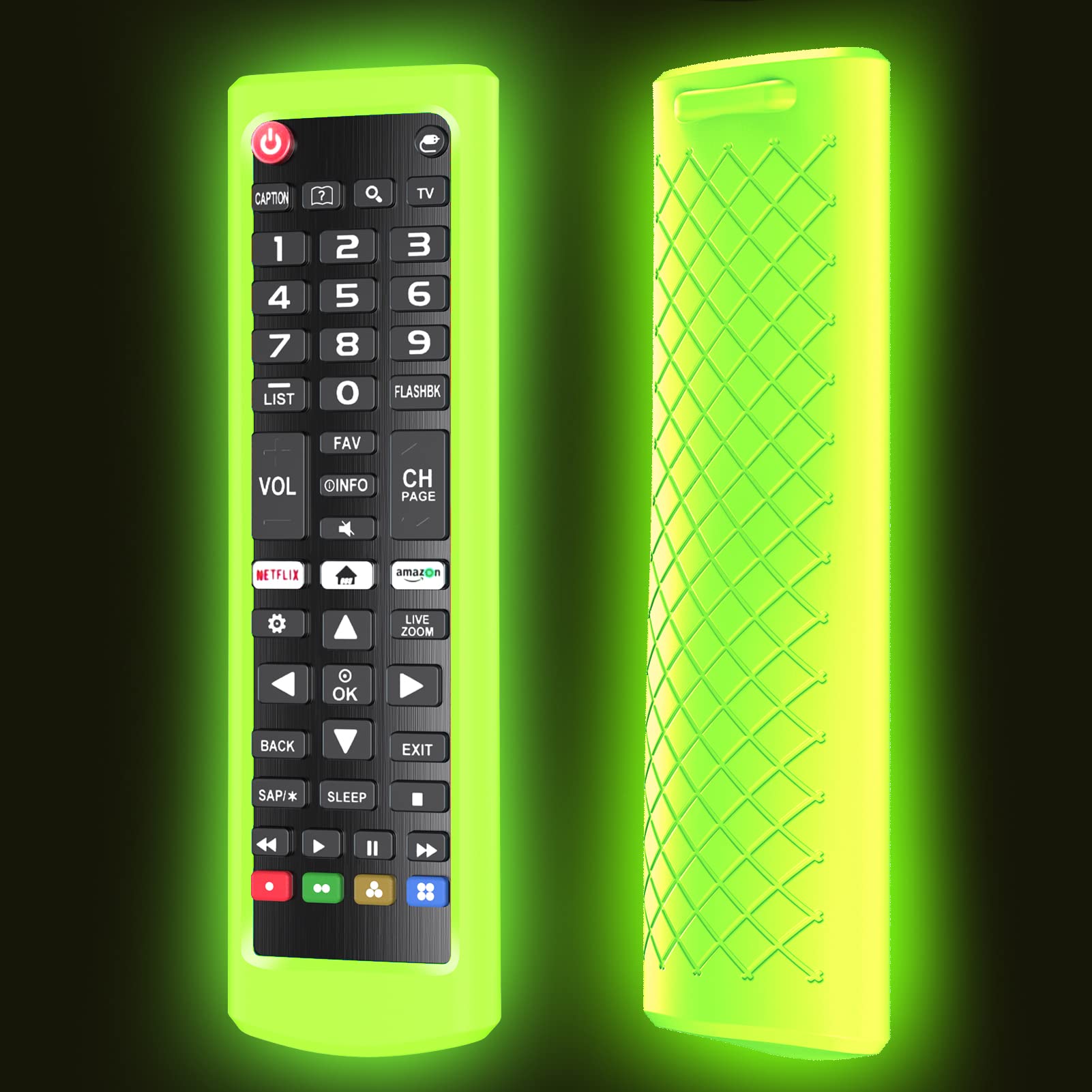 Photo 1 of Case for LG TV Remotes, Remote Cover for LG Smart TV Remote Control AKB75095307 AKB75375604 AKB74915305 Original, Replacement Silicone Skin Sleeve Glow in The Dark Green