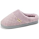 Dearfoams womens Memory Foam House Slippers - Libby Terry Clog With Wide Widths