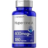 Horbäach Huperzine A 400mcg | 180 Capsules | Non-GMO, Gluten Free Supplement