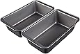 Amazon Basics Nonstick Baking Bread Loaf Pan, 9.5 x 5 Inch, Set of 2