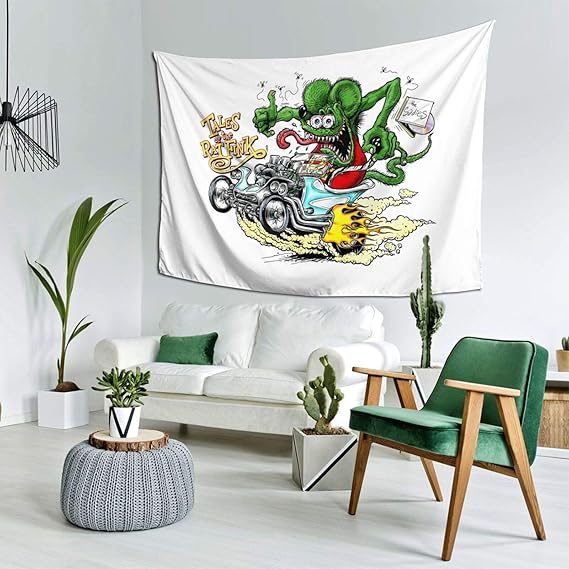 Amazon Co Jp ラット フィンク 2 ファッション 多機能 タペストリー カーテン 布ポスター 壁掛け 壁の装飾 テーブルクロス アートウォール ソファカバー ピクニッククロス 防汚 破れにくく 柔らかい 人気背景布 個性プレゼント152 3cm ホーム キッチン